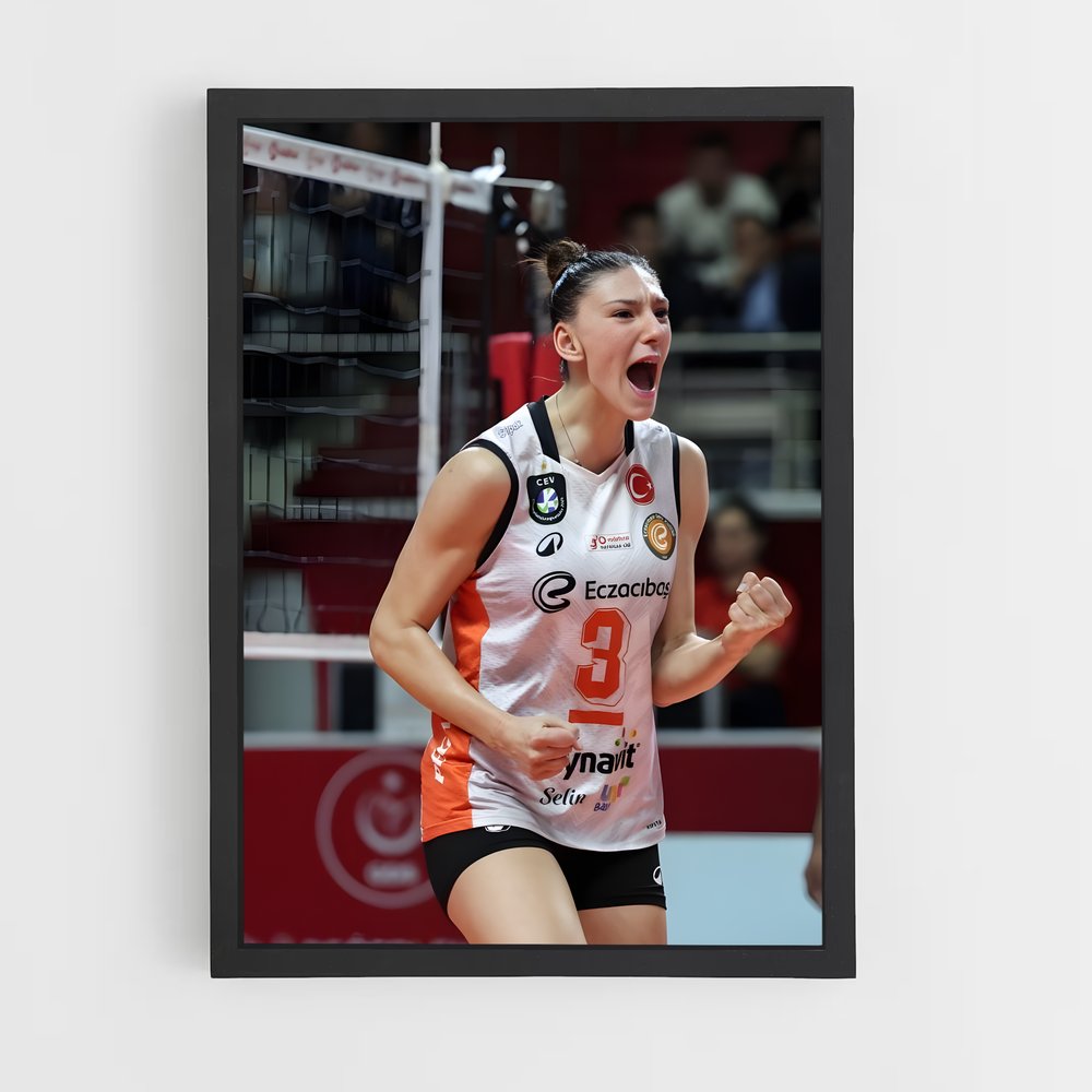 Poster Ace de la Célébration – affiche Volleyball (vue 2)
